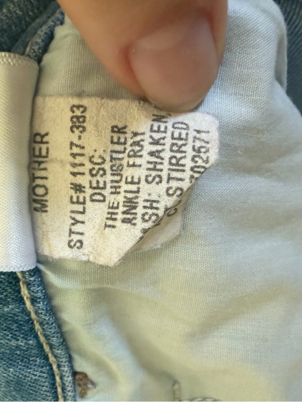 MOTHER The Hustler Ankle Fray Light Blue High-Rise Flare Jeans Size 25 - Picture 11 of 11